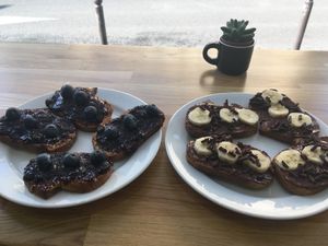 Quick breakfast!  at Cloud Cakes -  Notre Dame de Lorette in Paris