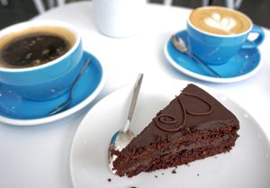 Sachertorte + Coffee at Cloud Cakes -  Notre Dame de Lorette in Paris
