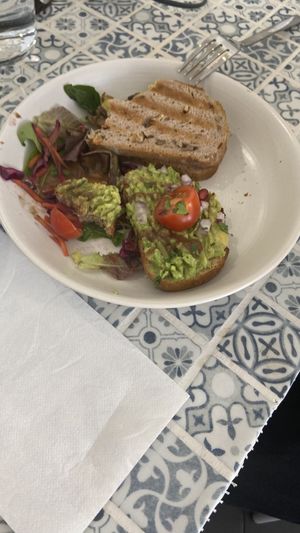 Avocado on toast and a grilled cheese   at Cloud Cakes -  Notre Dame de Lorette in Paris