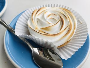 Vegan lemon tart  at Cloud Cakes -  Notre Dame de Lorette in Paris