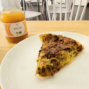 Mushroom quiche at Cloud Cakes -  Notre Dame de Lorette in Paris
