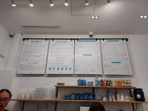 Menu at Cloud Cakes -  Notre Dame de Lorette in Paris