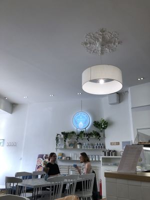 The interior   at Cloud Cakes -  Notre Dame de Lorette in Paris
