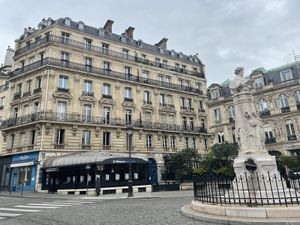 Located to the left in this pretty square   at Cloud Cakes -  Notre Dame de Lorette in Paris