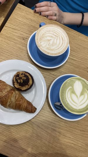 Croissant and cupcakees  at Cloud Cakes -  Notre Dame de Lorette in Paris