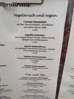 Veganishe Teil des Menü at Rietkötter in Bochum