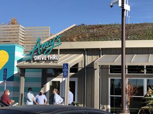 Front entrance  at Amy's Drive Thru in Roseville