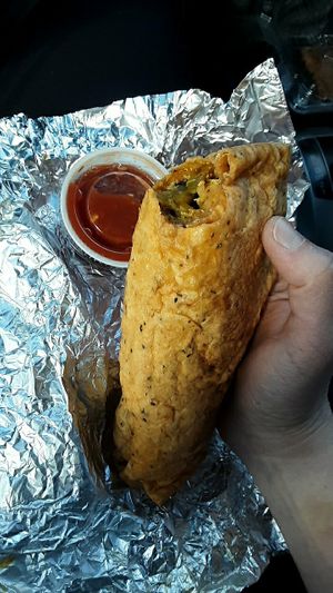 Vegan Tofu Breakfast Burrito at The Coffee House in Lincoln