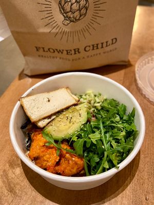 Mother Earth bowl with tofu. Delicious!  #Veganuary at Flower Child in Mclean