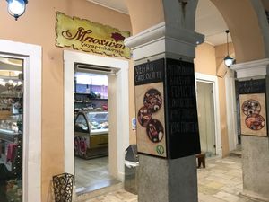 The store, from outside. at Mpochotis in Corfu
