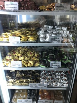 Vegan sweet treats and chocolates at Mpochotis in Corfu
