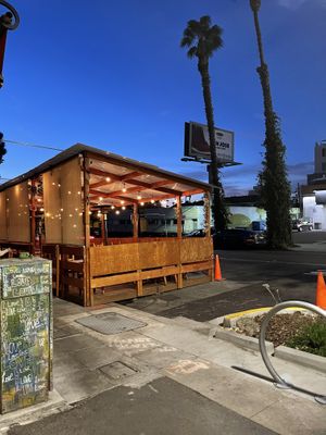 more outdoor seating   at Jimmy Carter's in San Diego