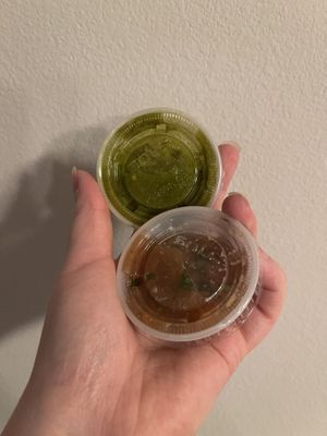 salsas   at Jimmy Carter's in San Diego