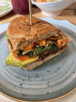 Vegan sandwich  at Charcuteria  in Barichara