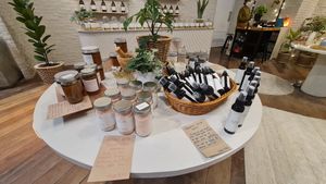 Soaps, candles, natural oils at Ador Soap in Bangkok