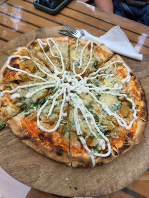 Dönerpizza at Yufkam & Co. Spezialitäten in Mannheim