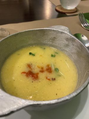 Corn/mass chowder  at Ngadri in Boquete