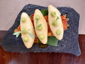 Carimanola appetizer   at Ngadri in Boquete