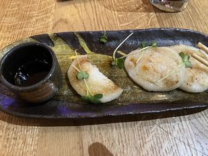 Daikon mochi  at Monki in Nuremberg