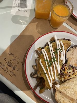 Breakfast Omelette   at Gordo Vegano in Buenos Aires