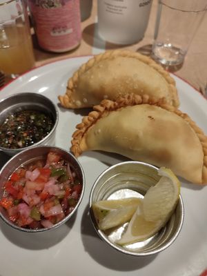Empanadas at Gordo Vegano in Buenos Aires