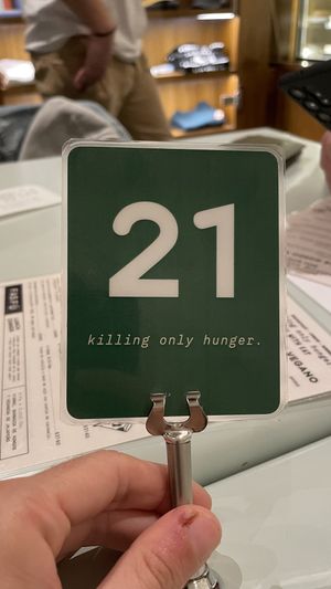 Killing only hunger  at Gordo Vegano in Buenos Aires