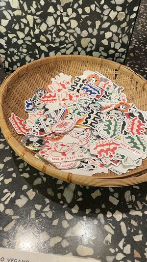 Stickers  at Gordo Vegano in Buenos Aires