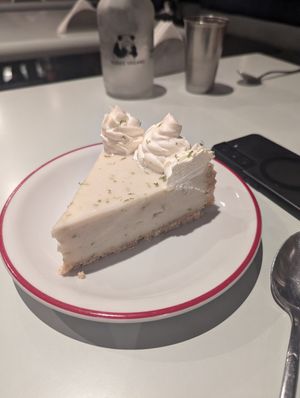 Key Lime pie at Gordo Vegano in Buenos Aires