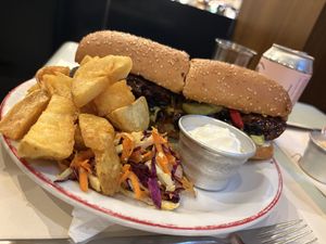 Sandwich de churrasquito  at Gordo Vegano in Buenos Aires