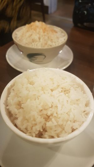 Jasmine and coconut rices at Bangrak Thai in Newcastle Upon Tyne