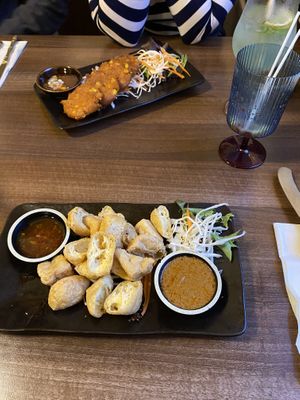 Vegan starters  at Bangrak Thai in Newcastle Upon Tyne