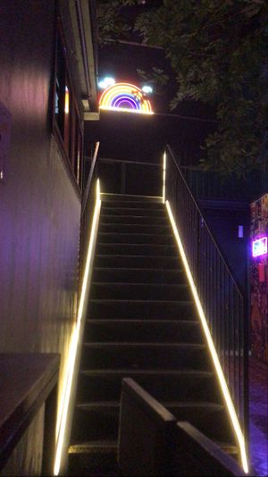Escalera a la terraza at Lado V in Buenos Aires