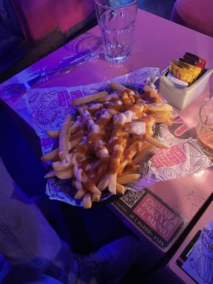 Papas fritas con Romesco y Alioli  at Lado V in Buenos Aires