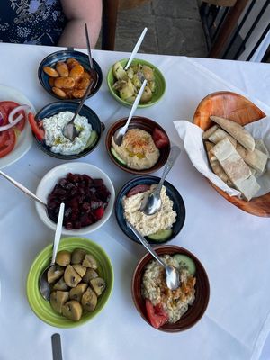 Selection of Cold Starters at Alexander The Great in North West London