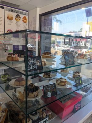 All the flavours at Cinnaholic - High Park in Toronto