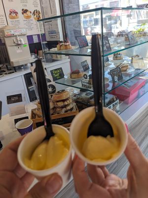 Pineapple dole whip at Cinnaholic - High Park in Toronto