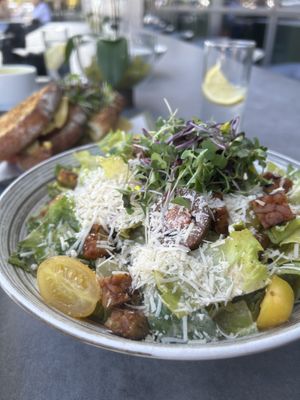 Creamy Vegan Caesar Salad  at Extraordinary Desserts in San Diego