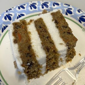 vegan carrot cake slice!  at Extraordinary Desserts in San Diego