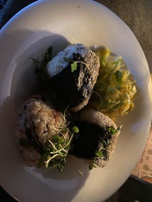 Assorted Onigiri  at Ornithology Jazz Club in Brooklyn