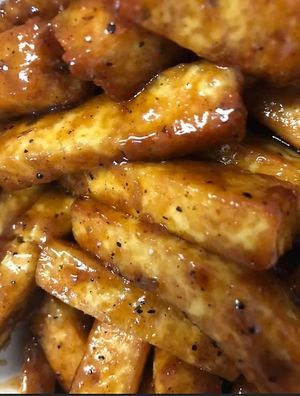 Spicy BBQ Tofu
Our flavourful high protein dish rivals the authentic Jamaican BBQ! Pair it with your favourite salad and grain dish for a wholesome and hearty meal.  at Vegan Delights LG Inc in Sioux Lookout