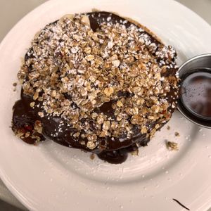 Nocciolata pancakes - delish but filling!  at De Bon'heur in Marseille