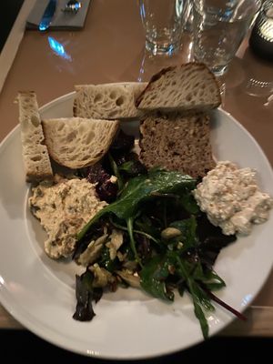 Buffet starter. The photo probably doesn’t do it justice. Poor lighting!   at ChouChou in Stockholm