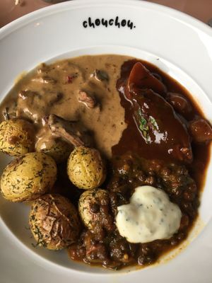 Warm dishes buffet. Not as good as the cold dishes from buffet  at ChouChou in Stockholm