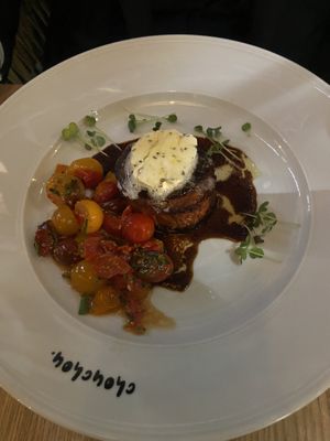 3D-prlnted steak  at ChouChou in Stockholm