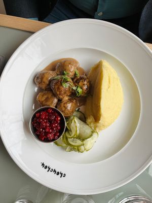 Swedish Meatballs - approved by my meat eating dad at ChouChou in Stockholm