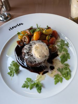 Vegan steak frites   at ChouChou in Stockholm