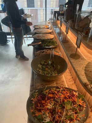 Salad buffet  at ChouChou in Stockholm