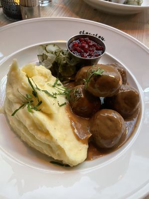 Swedish meatballs  at ChouChou in Stockholm