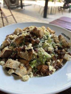 Cesar Salad was loaded and delicious   at ChouChou in Stockholm