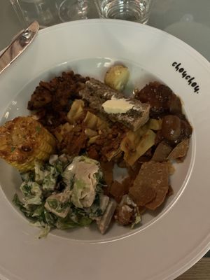A mix of dishes from buffet😄  at ChouChou in Stockholm
